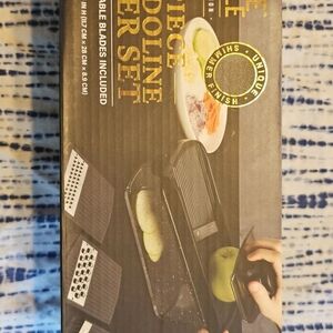 Mandoline Slicer Set with Interchangeable Blades - Black